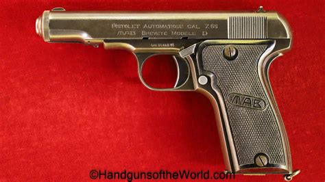 Mab Model D 765mm French Naval Issue Handguns Of The World