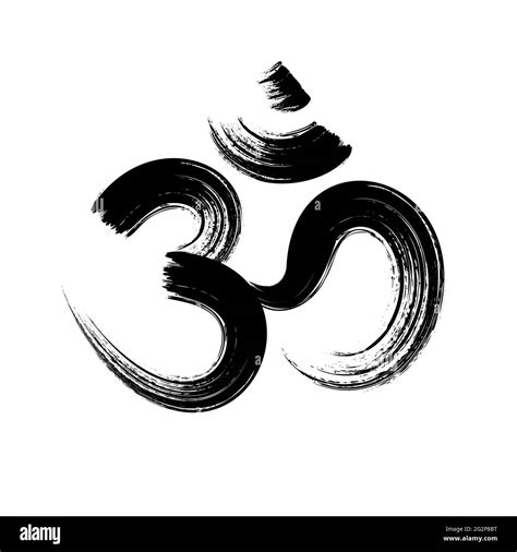 Om Sanskrit Symbol Black And White Stock Photos And Images Alamy