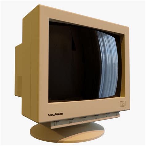 Vintage Pc Monitor 3d Model Turbosquid 1539338
