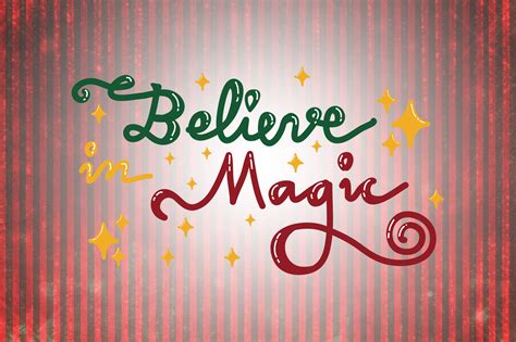 Believe In Magic Christmas Quotes Graphic By Wienscollection · Creative