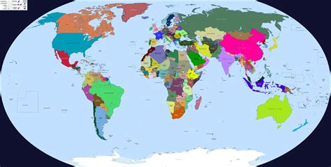Political World Map De Facto Labeled June Mapporn Hot Sex Picture