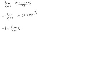 Solved Limx → ∞ Loga X X K K 0 { Ans 0}