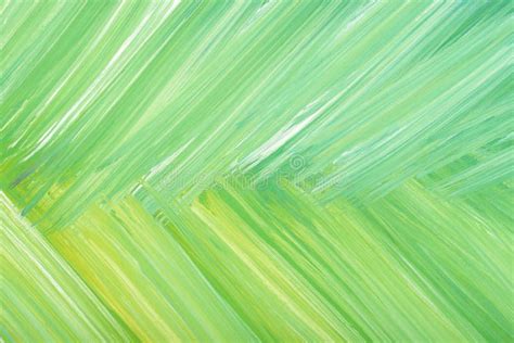 Green Abstract Hand Painted Gouache Brush Stroke Daub Background