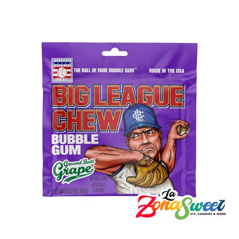 Big League Chew Bubble Gum 60g Ford Gum La Zona Sweet La Zona Sweet