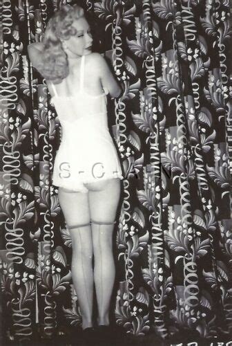S S X Repro Risque Pinup Bw Photo Lingerie Stockings