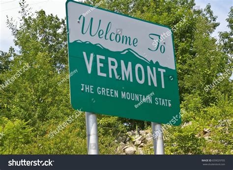 Welcome To Vermont Road Sign Lake Champlain Vermont Vermont Signs