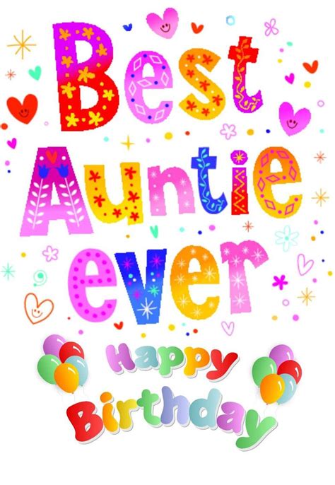 Happy Birthday Aunt Printable Cards Printable Word Searches