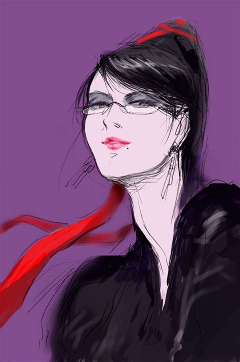 Zenseisetsu Bayonetta Bayonetta Series 1girl Beehive Hairdo Black Hair Blue Eyes