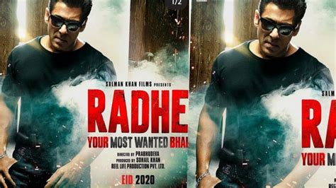 Radhe Salman Khan First Look Poster New Bollywood Movie Relasing