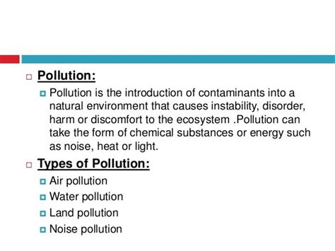 Environment And Environmental Pollution Causes Effects Privents