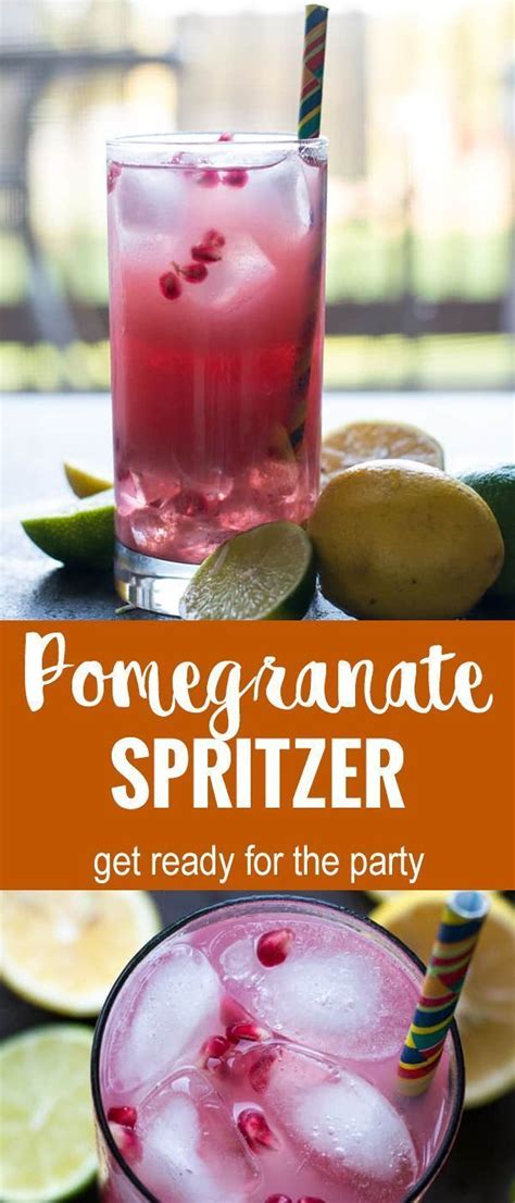 Pomegranate Spritzer Recipe Pepper Bowl Spritzer Recipes