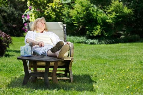 Woman Napping Outside Stock Image Image Of Break Outdoors 20056733