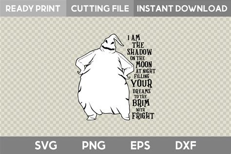 Oogie Boogie SVG, I am the shadow on the moon at night By Acelea
