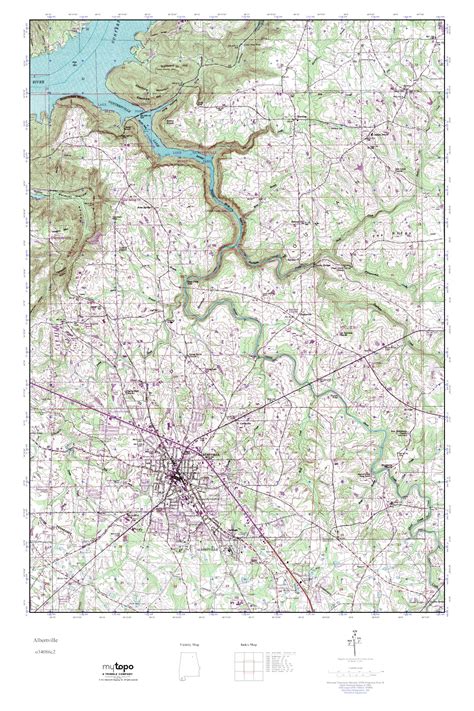 Mytopo Albertville Alabama Usgs Quad Topo Map