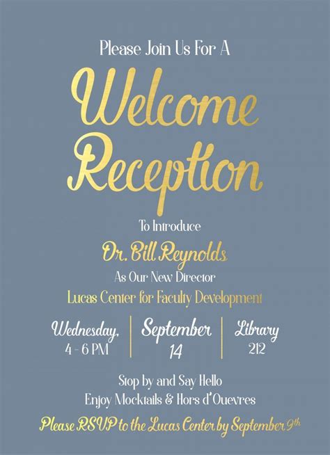 Welcome Party Invitation