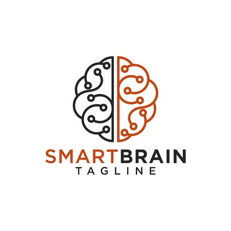 Premium Vector Brain Logo Design Vector Template