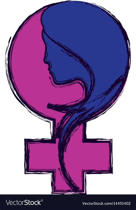 Female Gender Symbol Royalty Free Vector Image
