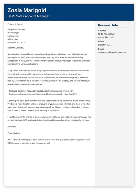 Motivation letter introduces you to the professor who may accept you to work in his laboratory. Sales Cover Letter: Sample & Complete Guide 20+ Examples