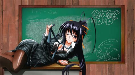 Anime Girls Highschool Dxd Himejima Akeno Wallpapers Hd Desktop And
