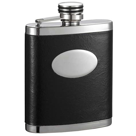 Visol Joey Black And Stainless Steel Liquor Flask Vf6037 The Home Depot