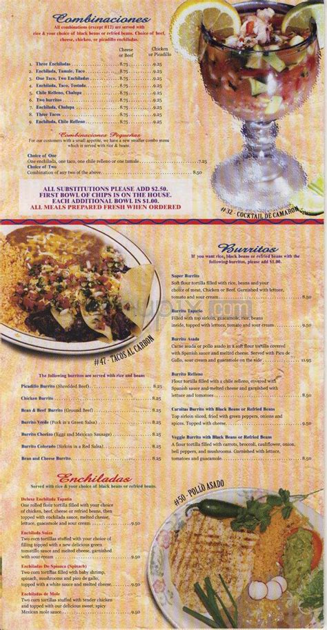 Maybe you would like to learn more about one of these? Menu of El Sombrero Mexican Restaurant in Portland, OR 97220