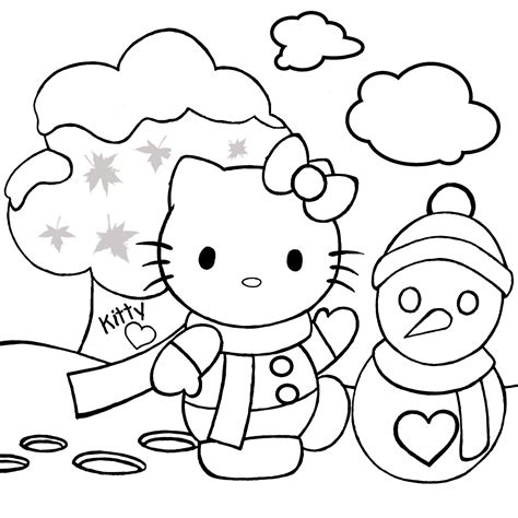 Hello Kitty Christmas Coloring Pages #1 | Hello Kitty Forever