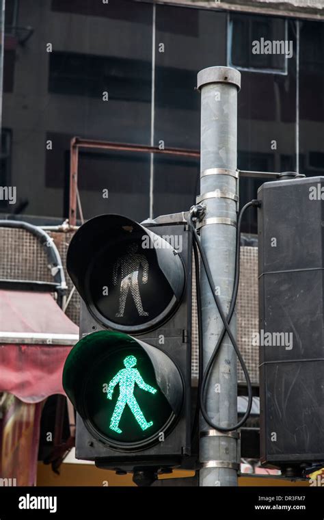 Green Traffic Light Closeup In The Street Stock Photo Alamy