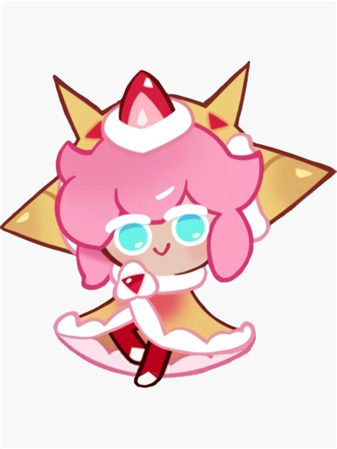 Strawberry Crepe Cookie Cookie Run Kingdom Sticker For Sale By Baileymiddle Redbubble