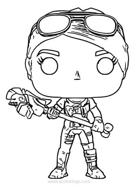 Fortnite Funko Pop Coloring Pages