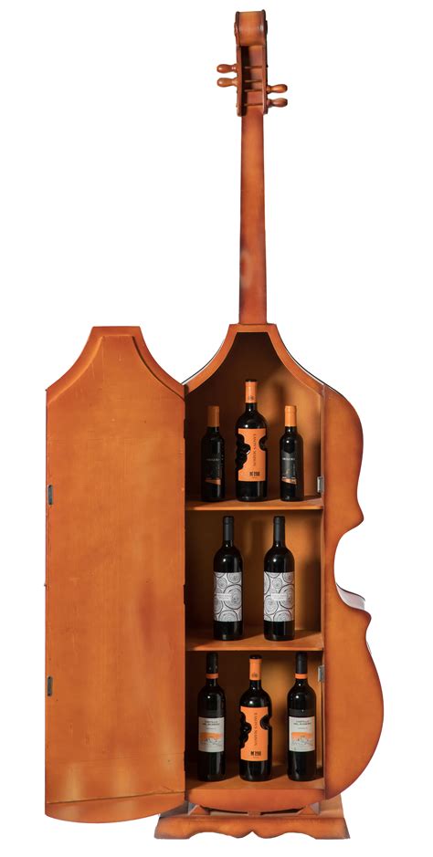 New 65 Feet Tall Violin 3 Shelf Large Violin Shaped Cabinet With Door