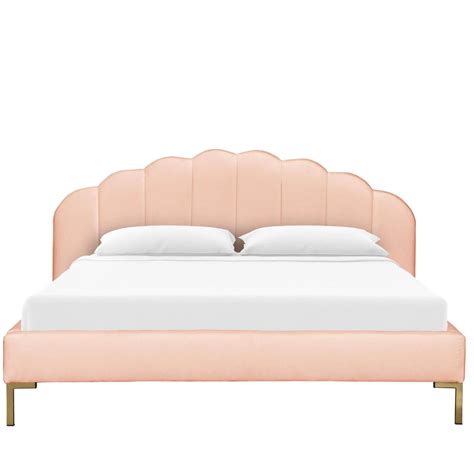 Designed exclusively for pottery barn teen b… Twin Shell Platform Bed in Titan Pink Champagne | Platform ...