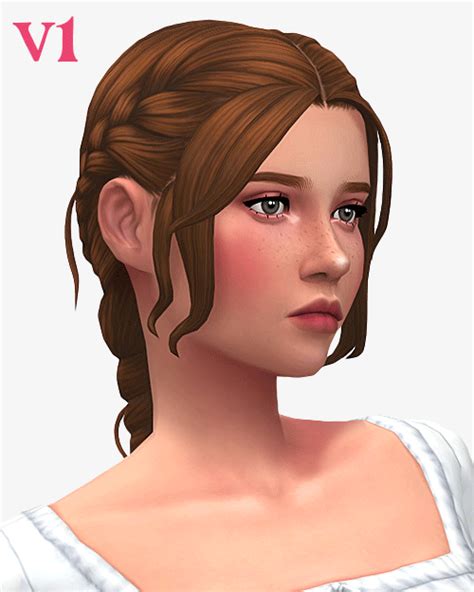 Juniper Braid Set Nolan Sims On Patreon In 2022 Sims Hair Sims