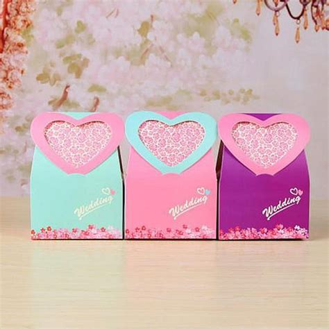 Heart Shaped Paper Wedding Candy Box Hot Sale T