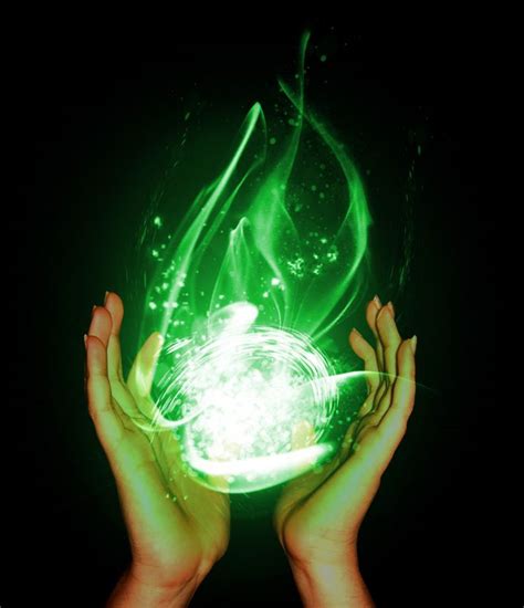 Magic Orb By Edithsparrow Magic Aesthetic Elemental Magic Green Magic