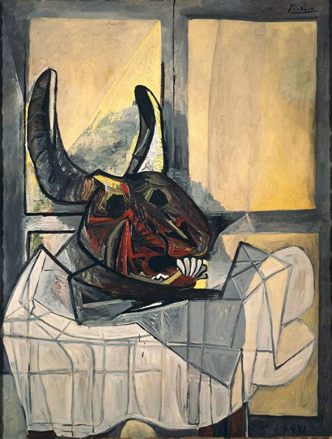 Head Of A Bull Pablo Picasso Painting Vintage Poster Wall Etsy