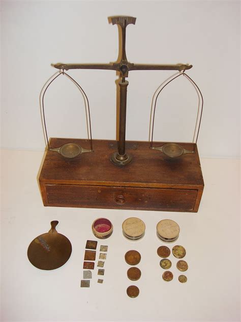 Vintage Henry Troemner Balance Scale With The Weights Sold On Ruby Lane