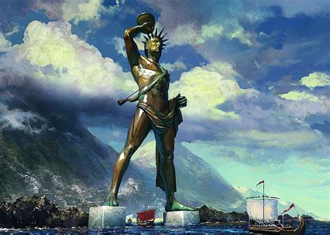 Seven Wonders Of The World Colossus Of Rhodes
