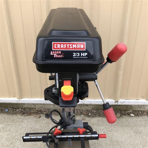 Craftsman Laser Trac 2 3 HP Maximum Developed Drill Press With Manual