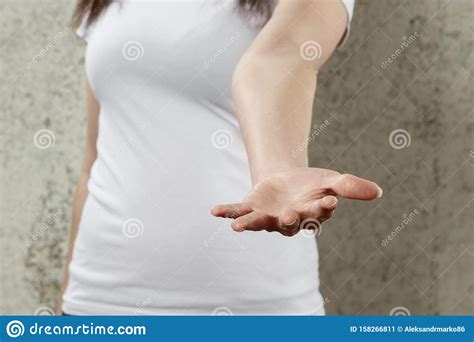 Female Hands Extended Close Up Stock Image Image Of Girl Caucasian