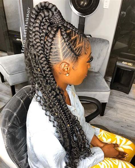 This vintage ponytail hairstyle has been making a major comeback. 88 Best Black Braided Hairstyles to Copy in 2020 | Page 6 ...