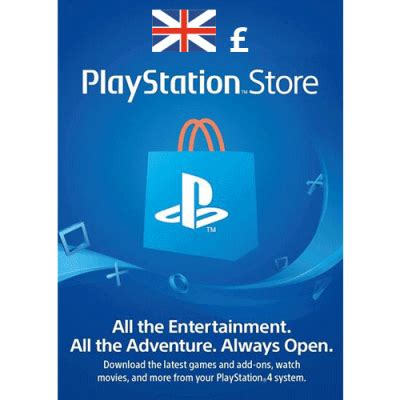 Playstation psn card 10 gbp wallet top up uk account. PSN Card UK