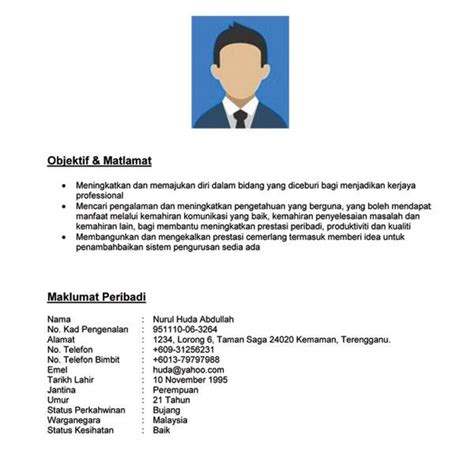 Kenapa perlu ada resume kerja? Resume Kerja Kerajaan Contoh Resume Bahasa Melayu 2019