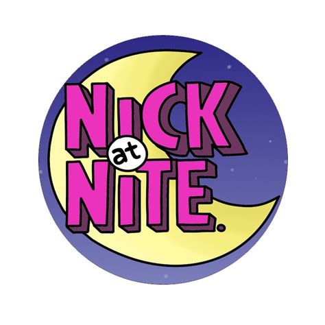 Nick At Nite Sticker Decal Nickelodeon 90s Nostalgia Round Etsy