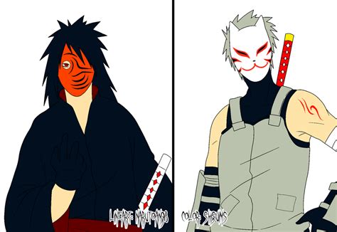 Obito And Kakashi Lineart By Narutoan98 D5ronff By Shisuims On Deviantart
