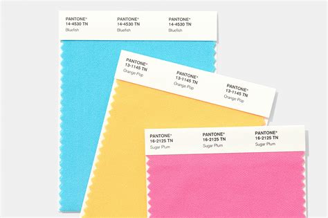 Single Nylon Brights Swatch Card Pantone