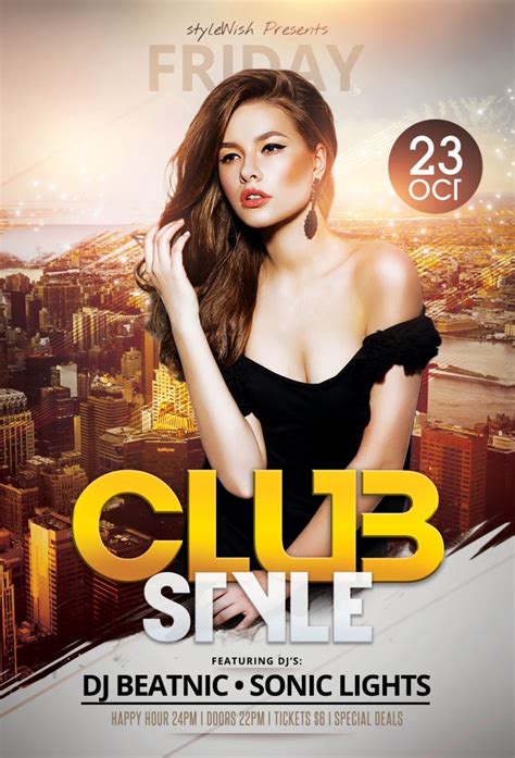 Sexy Flyer Templates In PSD StyleWish