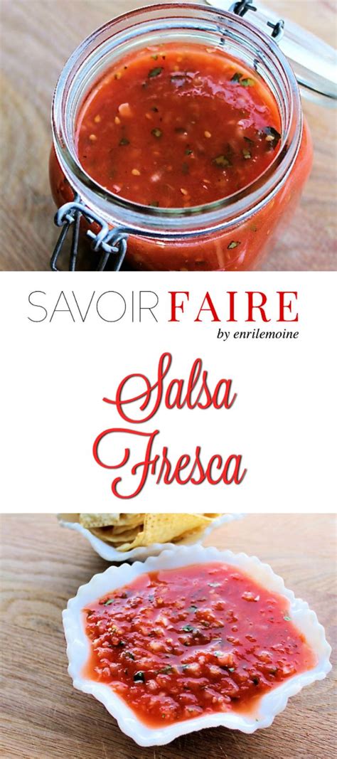 Make it up to four hours ahead of time, and be sure to cover and store it at room temperature. Salsa | Recipe | Salsa fresca recipe, Recipes, Chips and salsa