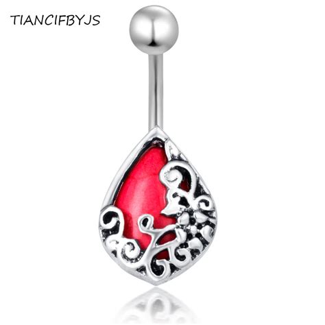 TIANCIFBYJS Belly Button Rings Set For Women Men 14G Stainless Steel