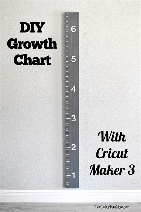 DIY Growth Chart Tutorial With Cricut Maker 3 The Suburban Mom