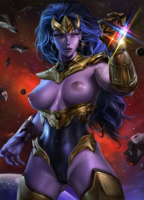 Rule 34 1girls 2d Absurdres Avengers Breasts Female Female Only Highres Infinity Gauntlet